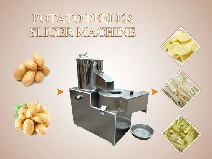 Potato Peeling & Slicing Machine