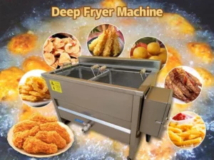 DEEP BATCH CONTINUOUS FOOD FRYING MACHINE